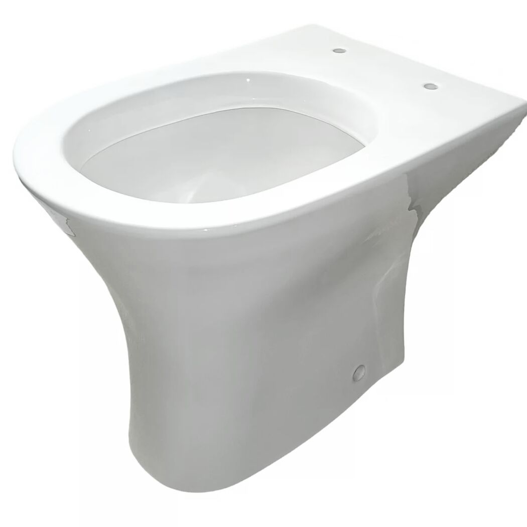 Stand-WC mit Spülrand 'Rekia' weiß