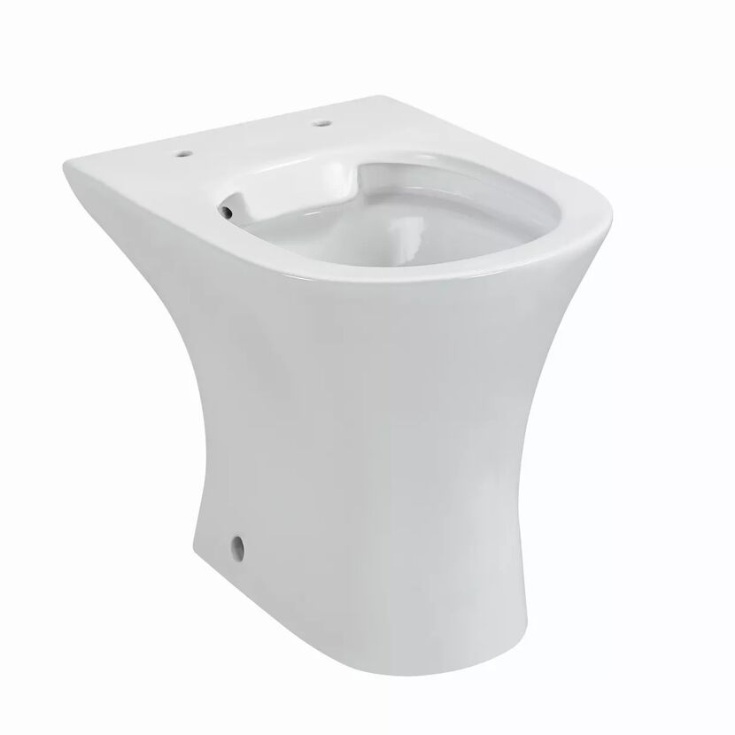 Stand-WC spülrandlos 'Rekia' weiß
