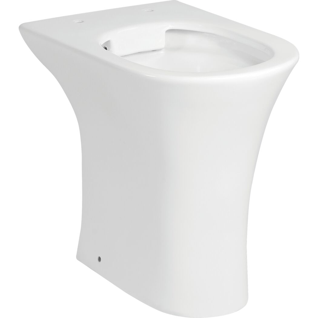 Stand-WC erhöht spülrandlos 'Rekia' weiß
