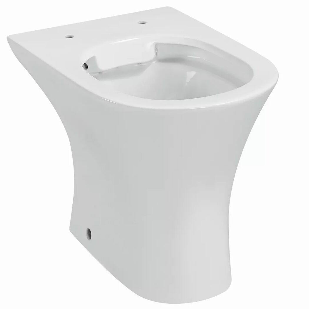 Stand-WC erhöht spülrandlos 'Rekia' weiß