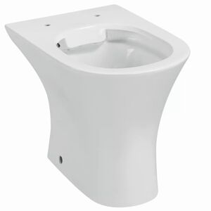 Stand-WC 'Rekia' Tiefspüler spülrandlos weiß erhöht, kurz
