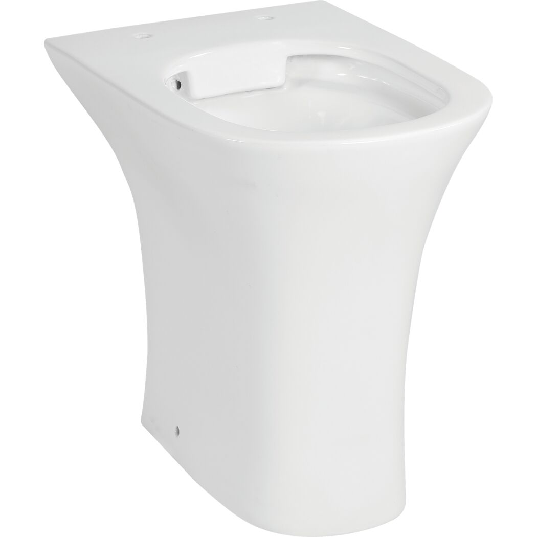 Stand-WC erhöht spülrandlos 'Rekia' weiß