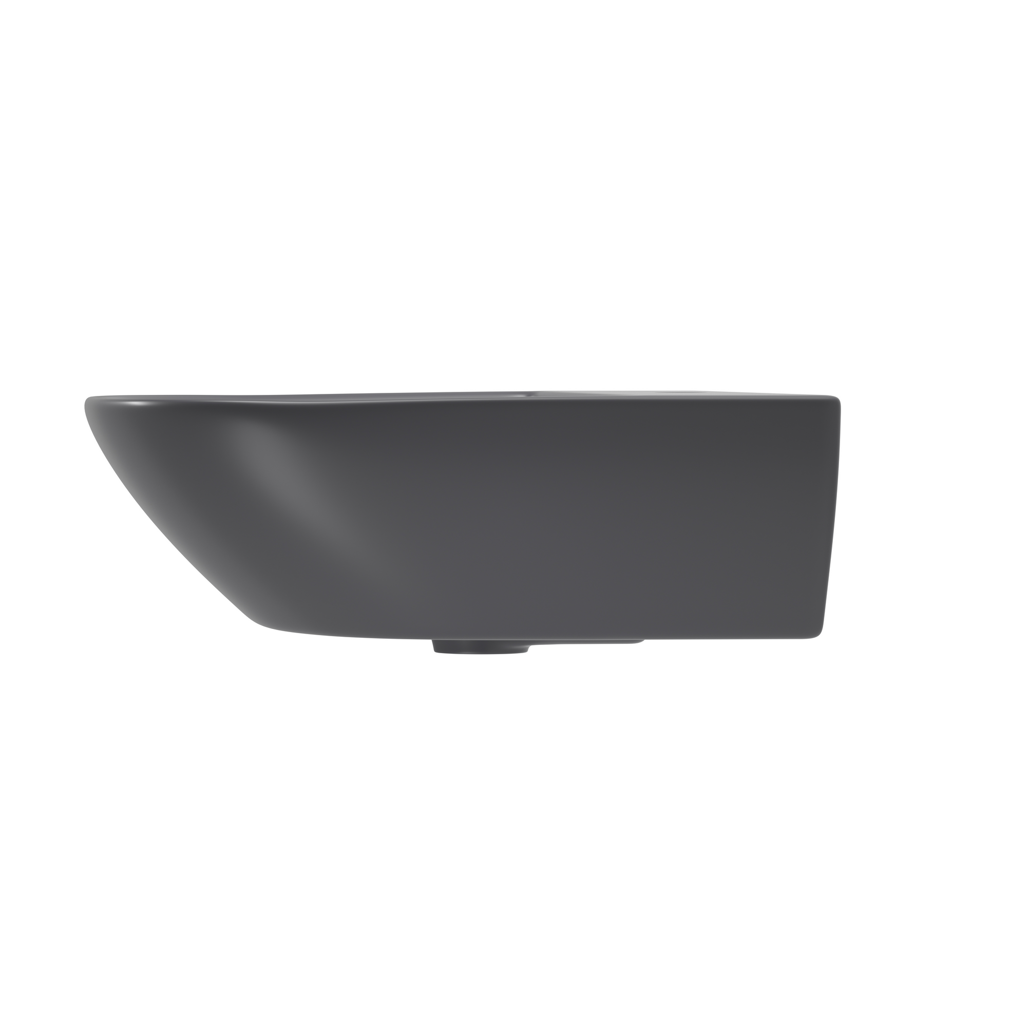 Waschtisch 'Rivo' rechteckig dunkelgrau 48 x 61 x 19 cm