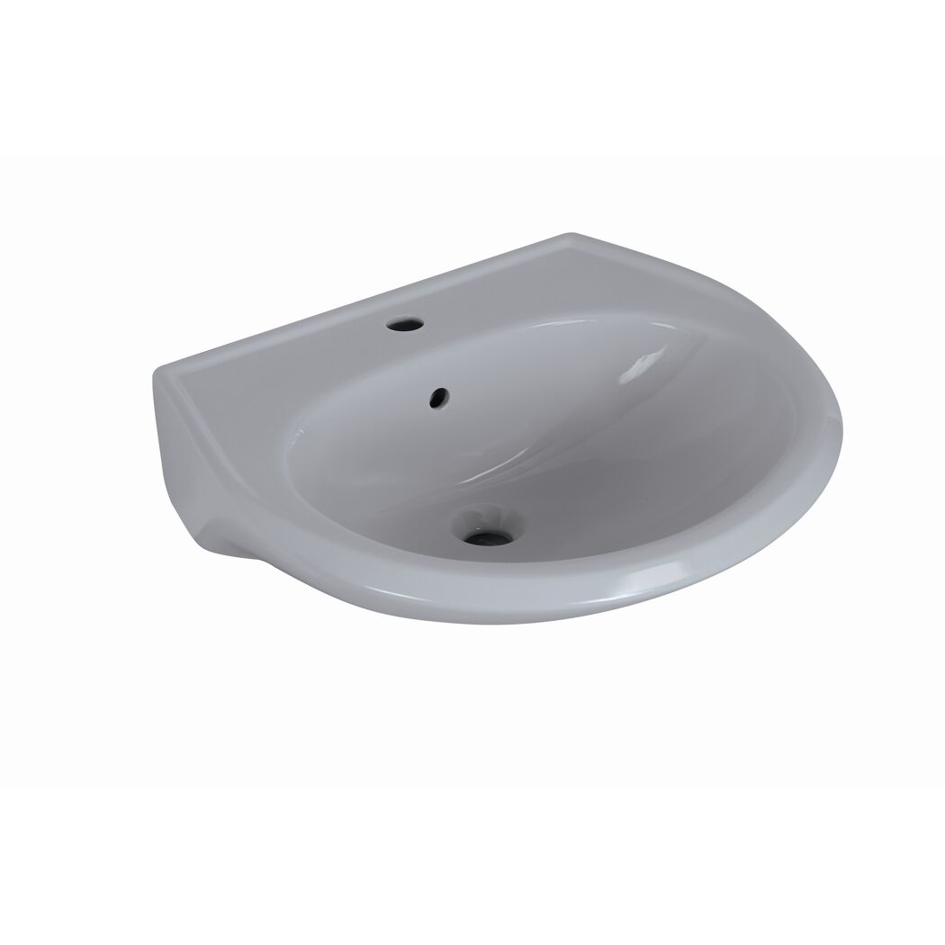 Waschbecken halbrund grau 60 x 51,5 cm