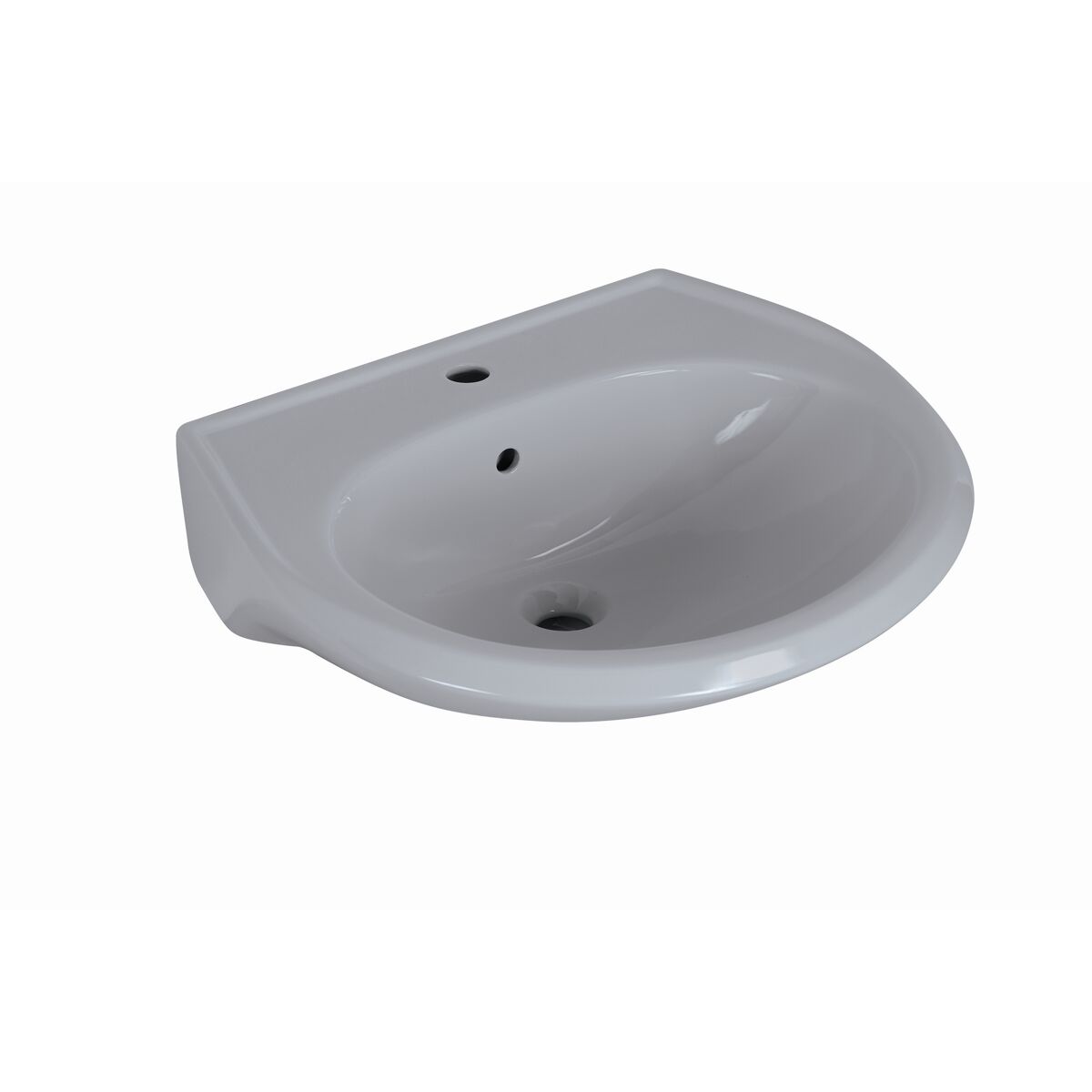 Waschbecken halbrund grau 60 x 51,5 cm