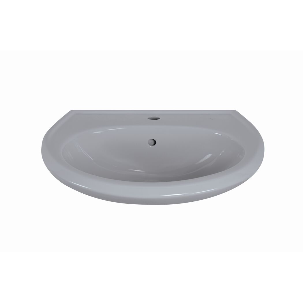 Waschbecken halbrund grau 60 x 51,5 cm
