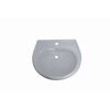 Waschbecken halbrund grau 60 x 51,5 cm