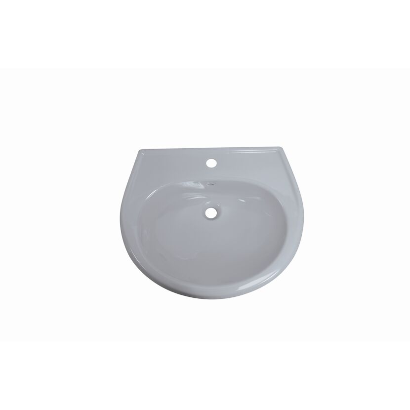 Waschbecken halbrund grau 60 x 51,5 cm