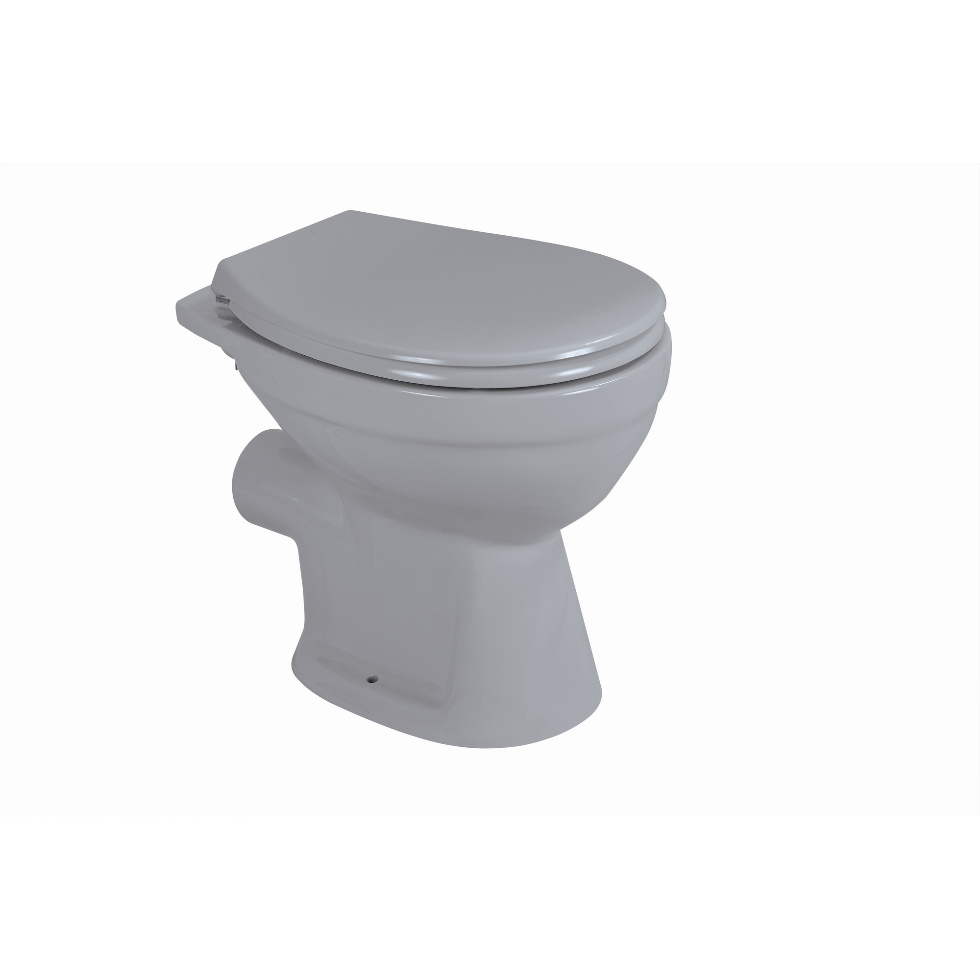Stand-WC spülrandlos grau 36 x 40 x 49,5 cm