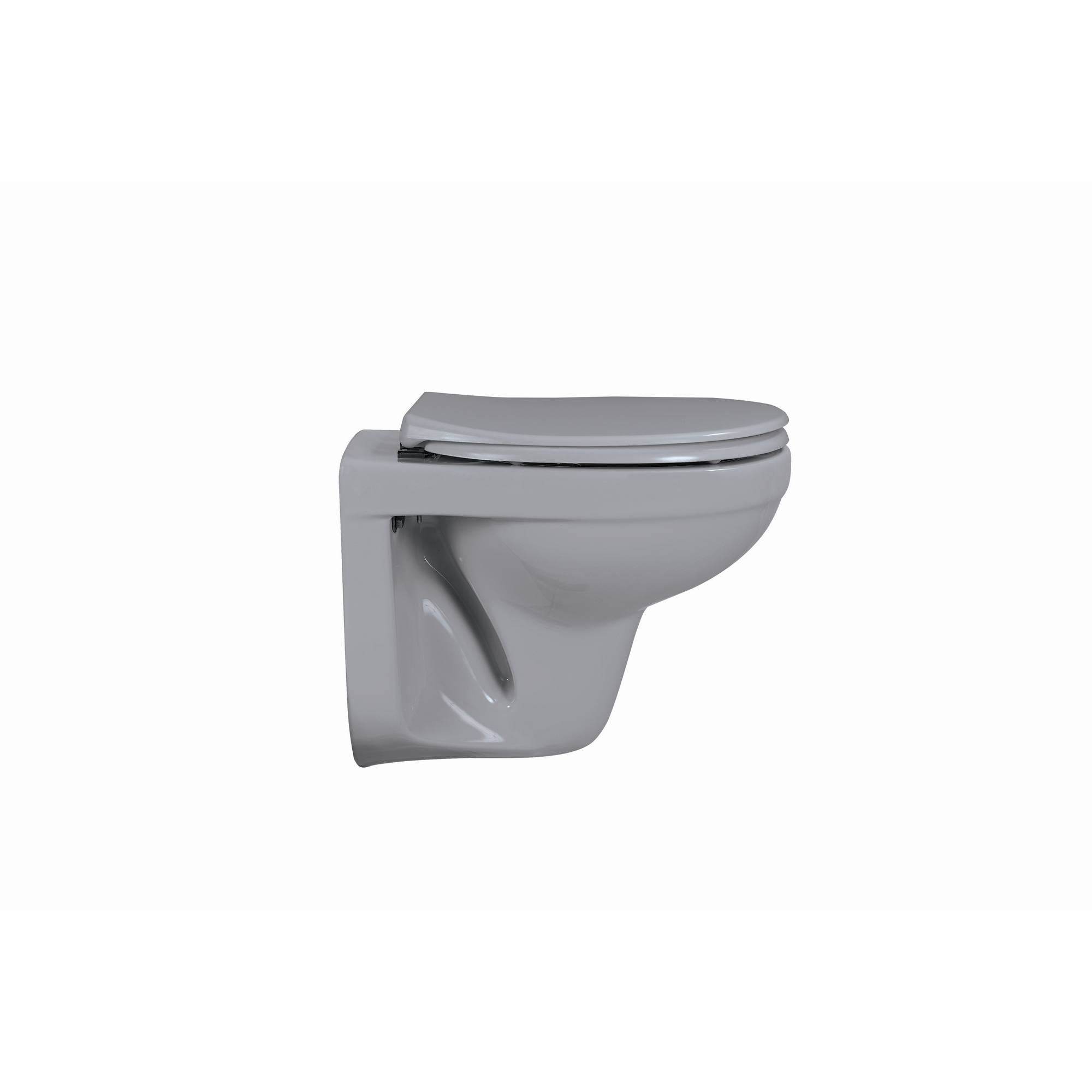 Wand-WC spülrandlos grau 35,5 x 38,5 x 49 cm