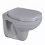 Wand-WC spülrandlos 'Manhattan' grau, ohne WC-Sitz