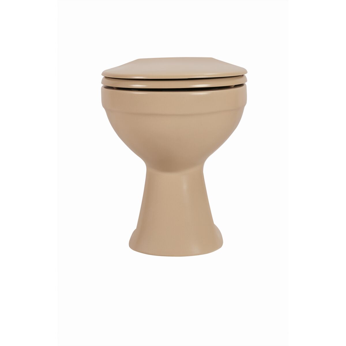sanicomfort Stand-WC spülrandlos beige