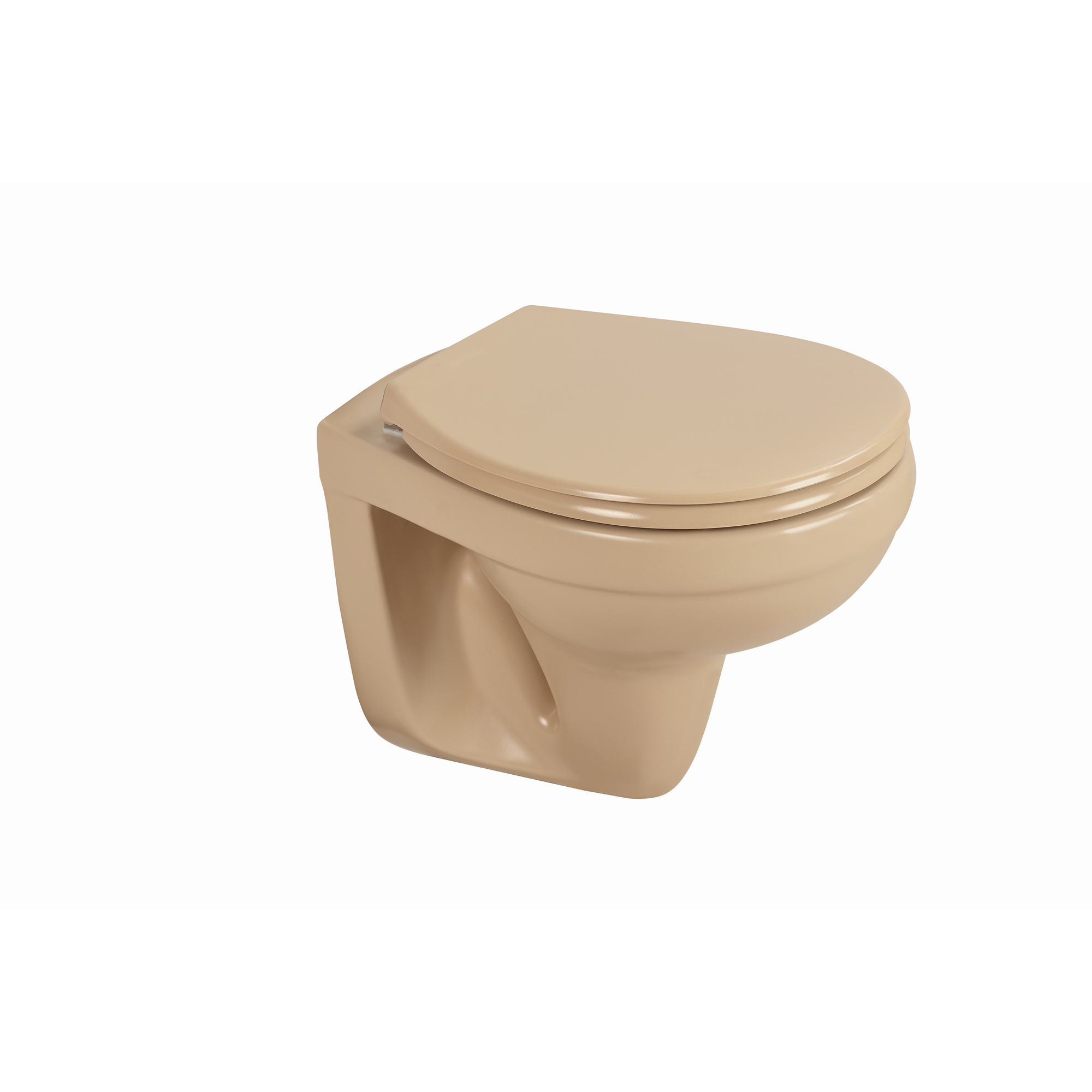Wand-WC spülrandlos beige 35,5 x 38,5 x 49 cm