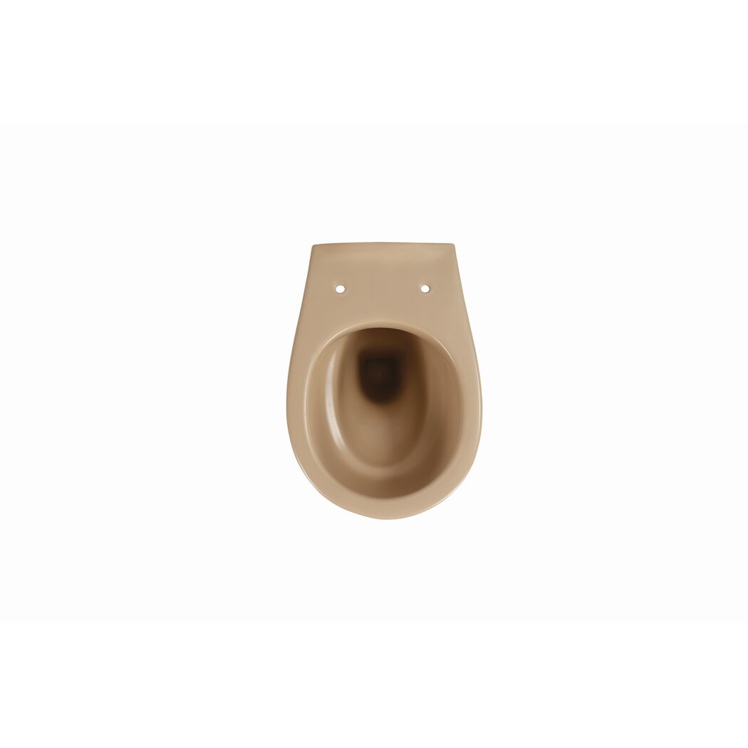 Wand-WC spülrandlos beige