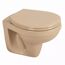 Wand-WC spülrandlos beige, ohne WC-Sitz