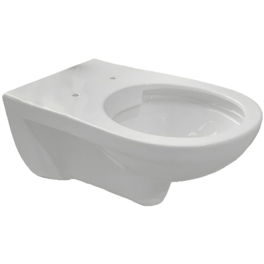 Wand-WC erhöht spülrandlos 'Rekia' weiß