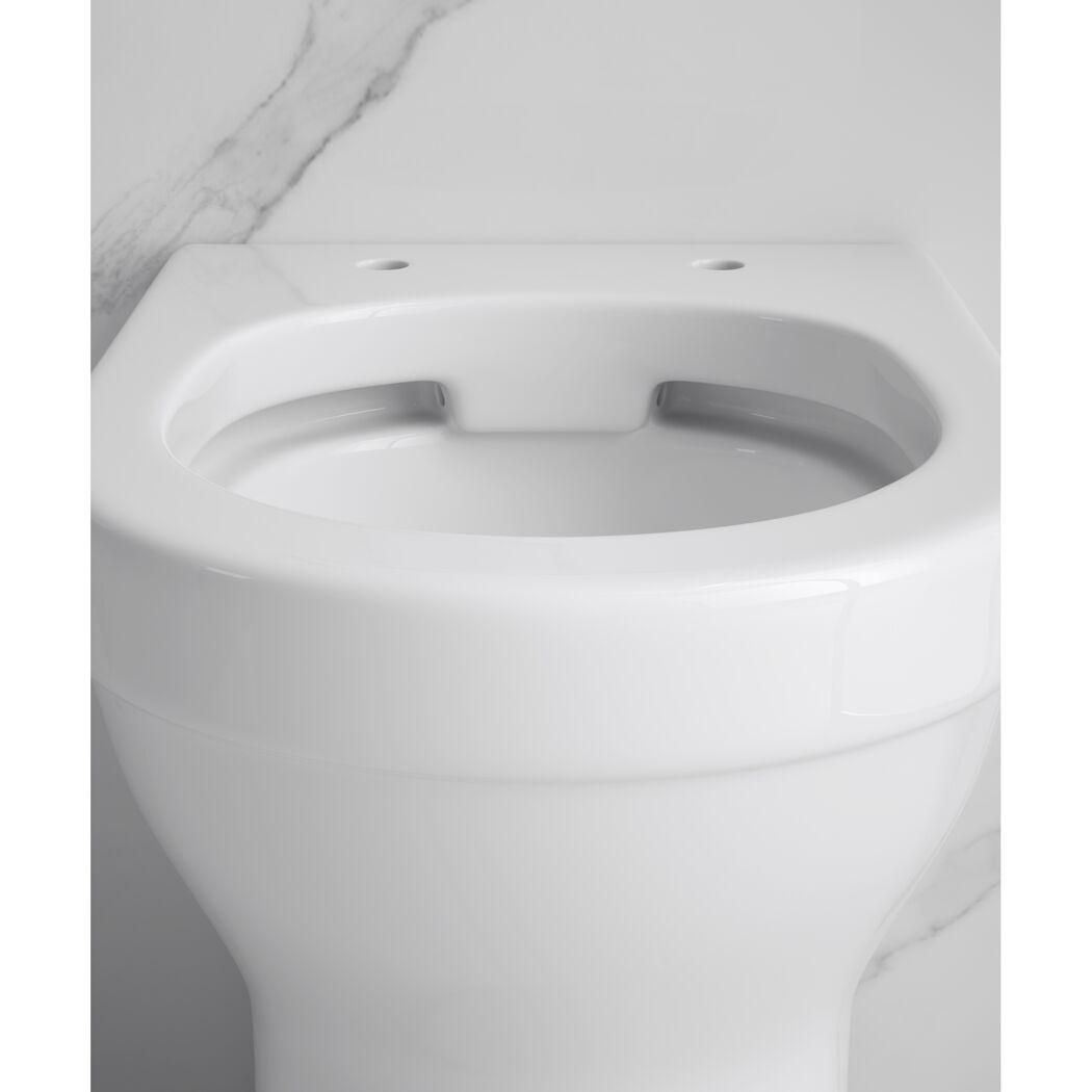 Stand-WC erhöht spülrandlos 'Cozy' weiß
