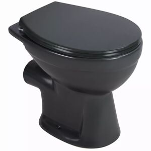 Stand-WC spülrandlos anthrazit matt, kurz