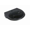 Waschbecken halbrund anthrazit 60 x 21 x 51,5 cm