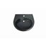 Waschbecken halbrund anthrazit 60 x 21 x 51,5 cm