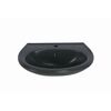 Waschbecken halbrund anthrazit 60 x 21 x 51,5 cm