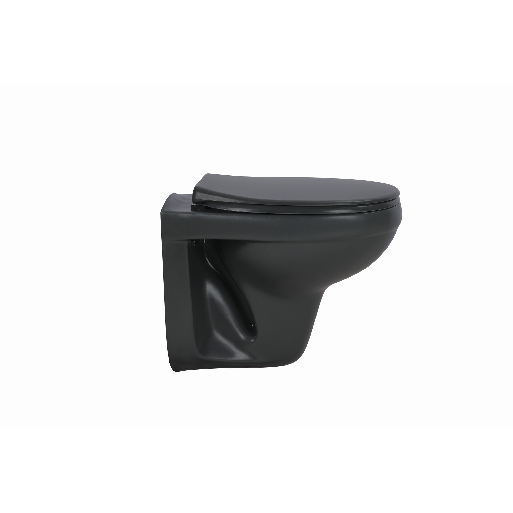 Wand-WC spülrandlos anthrazit 35,5 x 38,5 x 49 cm