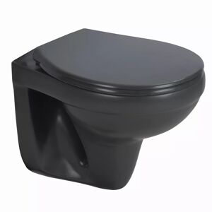Wand-WC spülrandlos anthrazit