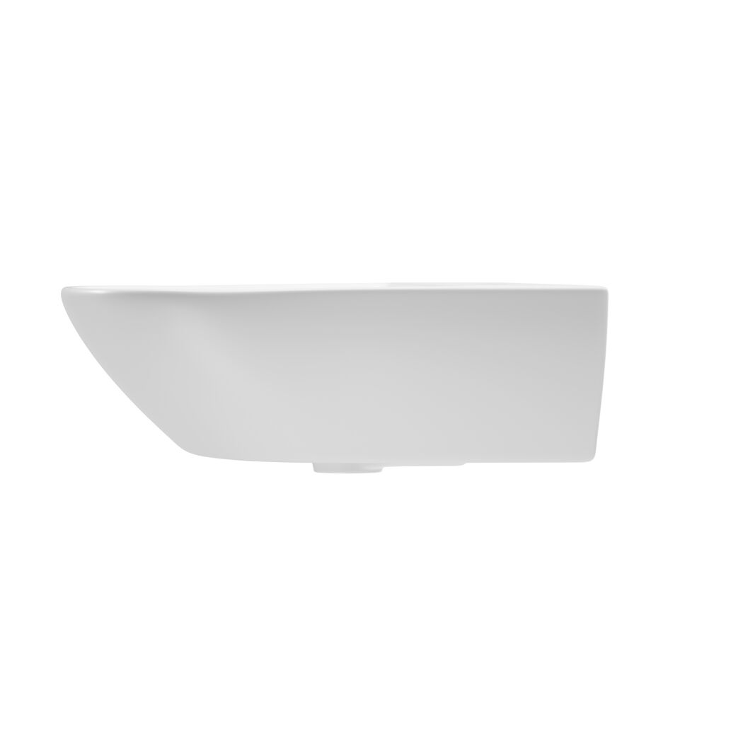 Waschbecken halbrund 'Rivo' weiß 60 x 17 x 45 cm