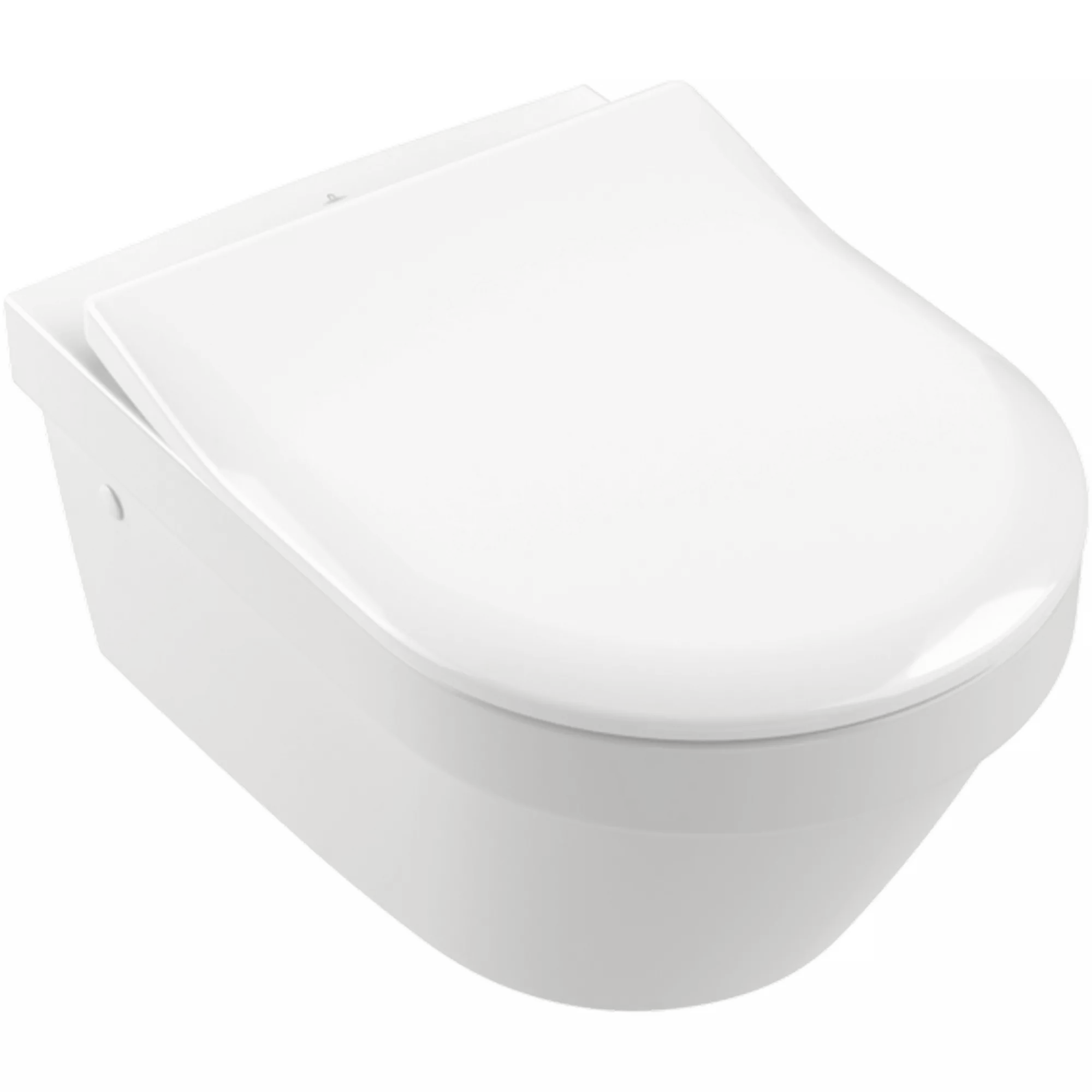 Wand-WC 'Targa Design Plus' inklusive WC-Sitz weiß
