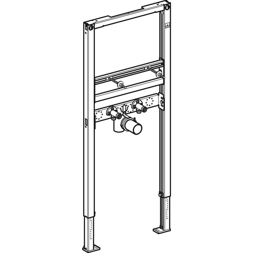 Waschbecken-Element 'Duofix' 112 cm Standarmatur
