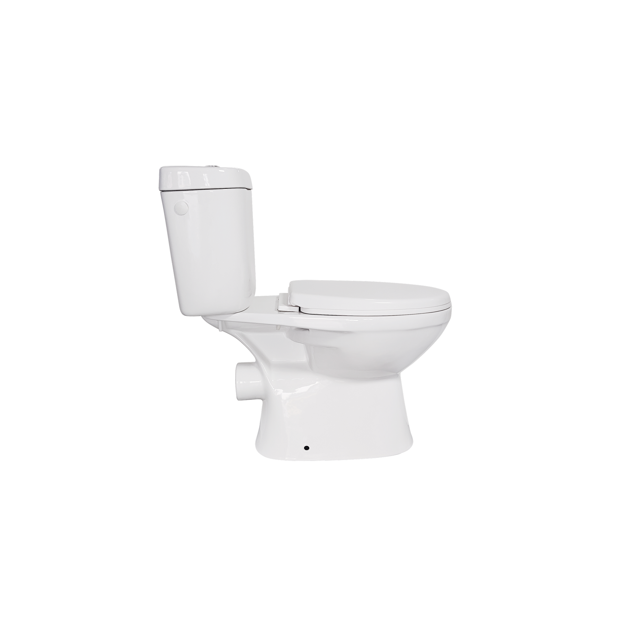 Stand-WC inklusive WC-Sitz, mit Spülrand