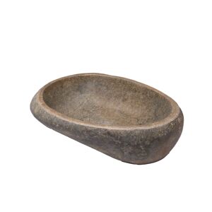 Waschtisch 'Unikat' rund natursteinfarben 45 x 40 x 3,5 cm