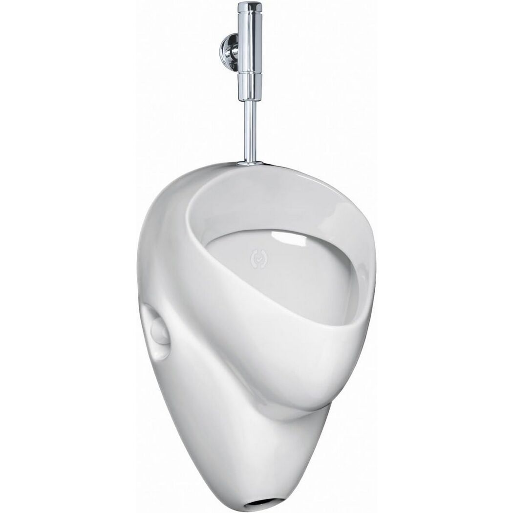 Urinal-Komplettset 'Harmony' mit Druckspüler, ohne WC-Sitz, mit Spülrand