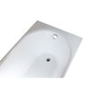 Badewanne Stahl weiß 170 x 75 x 41 cm
