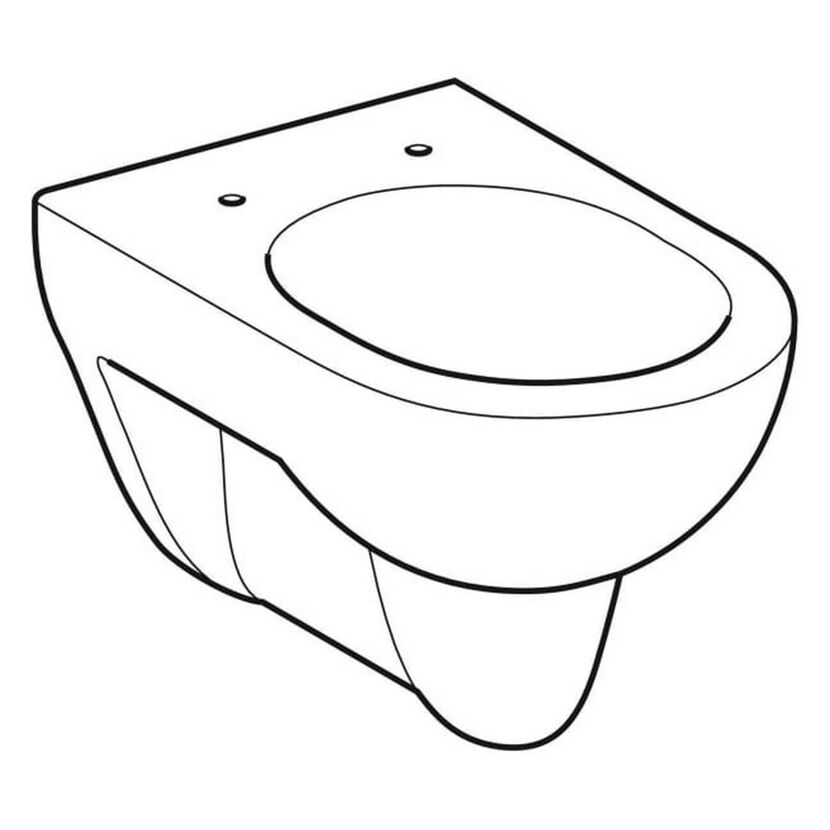Wand-WC mit Spülrand 'Renova Nr. 1' weiß