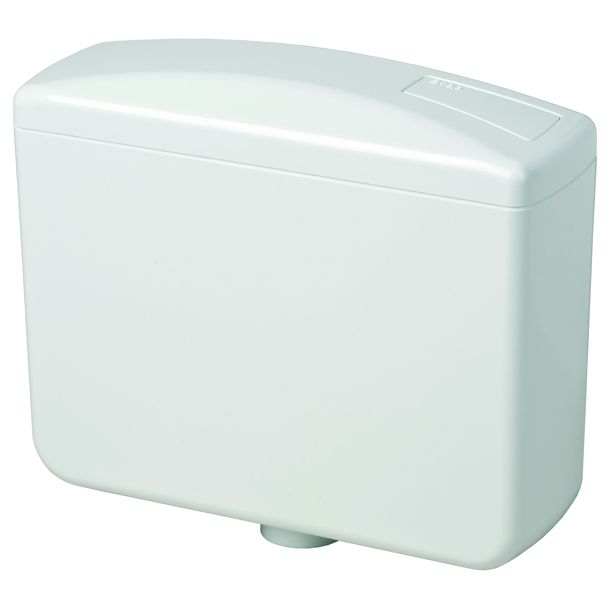 Weißer Toilettenspülkasten