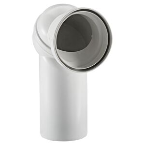 WC-Anschlussstutzen schwarz, 70 mm Versatz