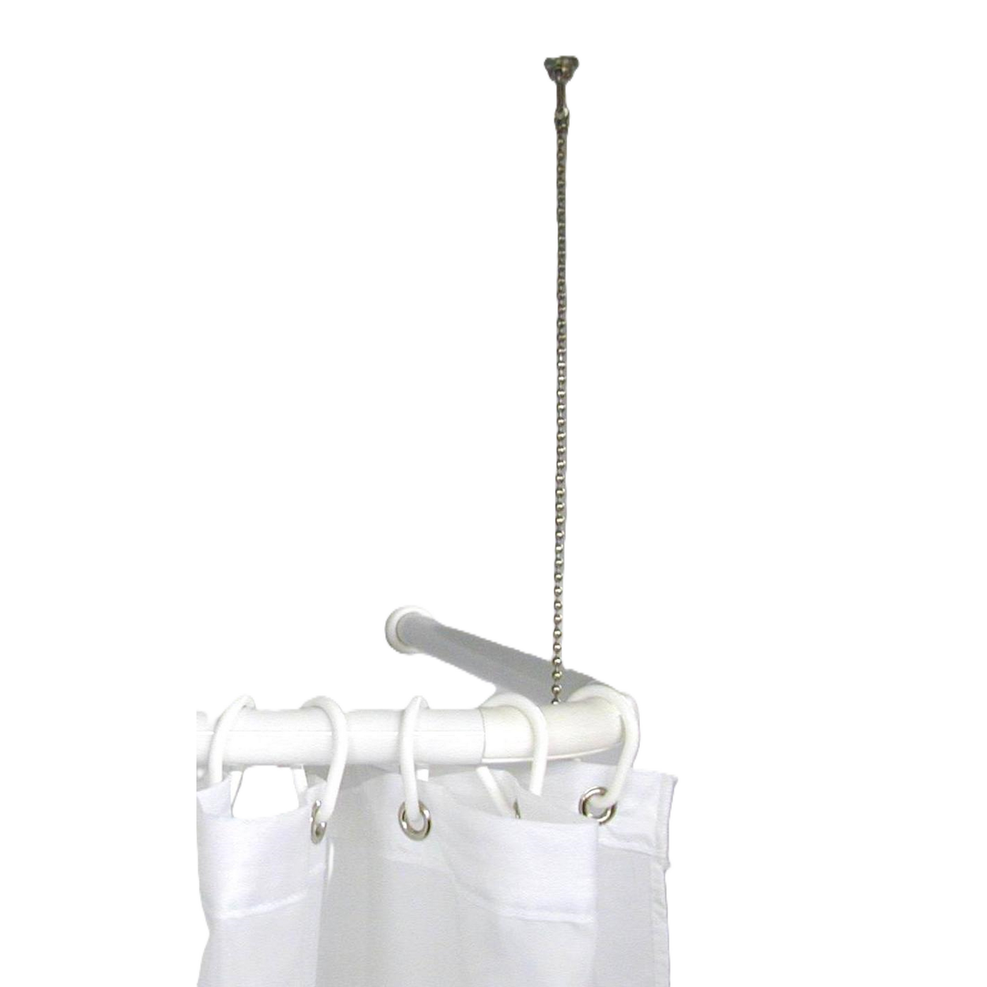 Fixierung für Duschvorhangstange verchromt 80 cm