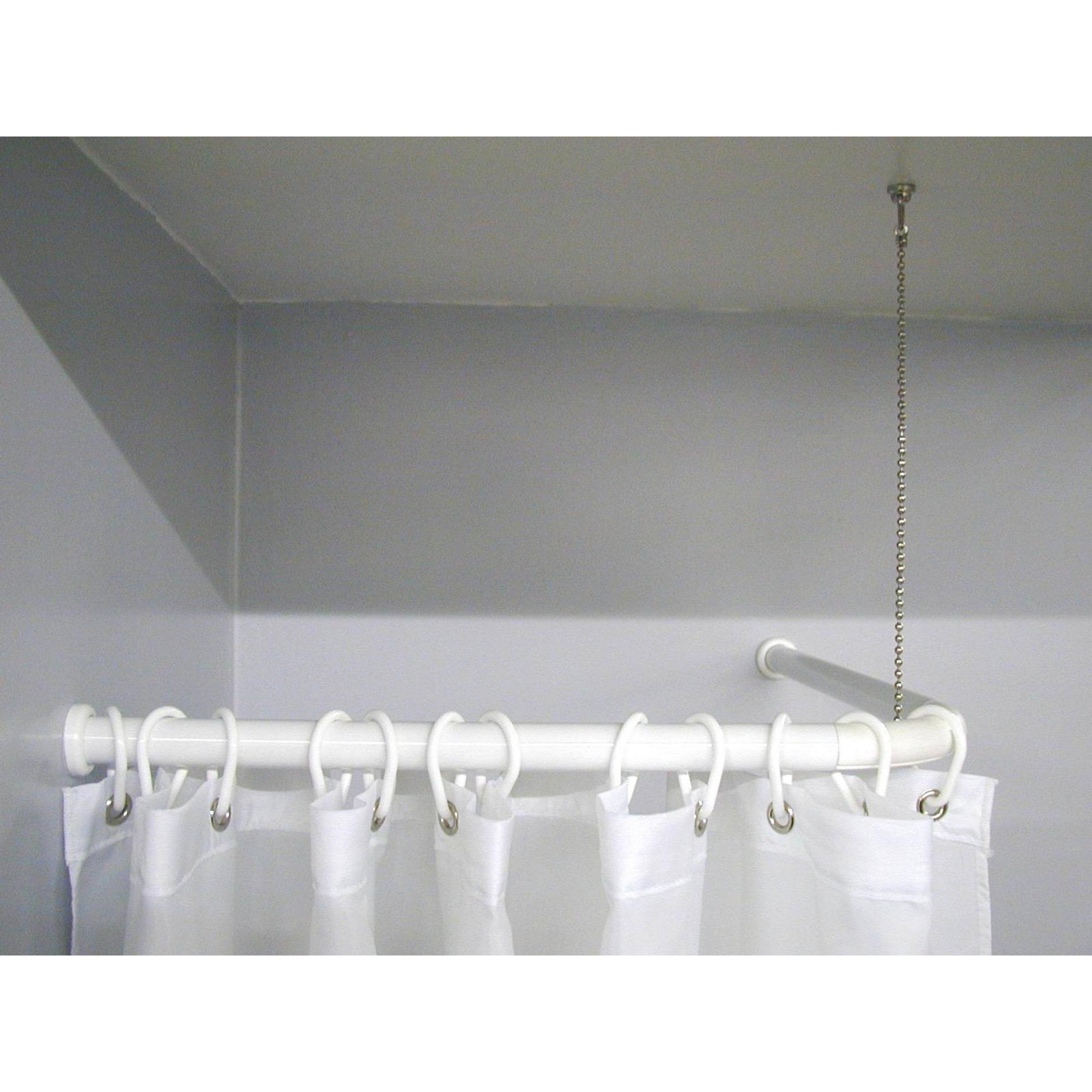 Fixierung für Duschvorhangstange verchromt 80 cm