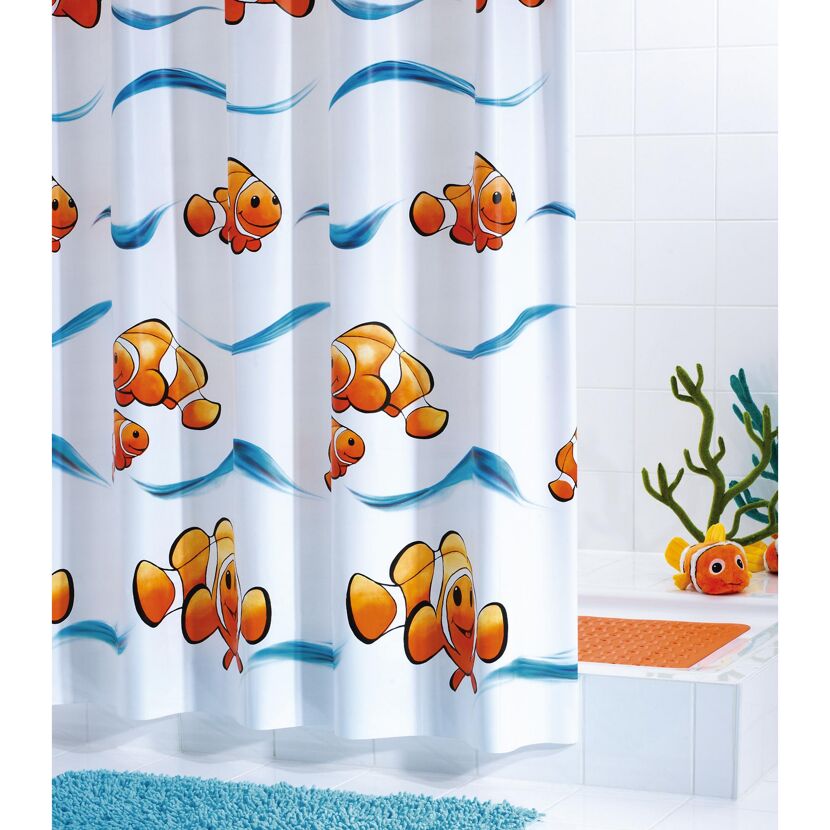 Duschvorhang 'Clownfisch' 180 x 200 cm