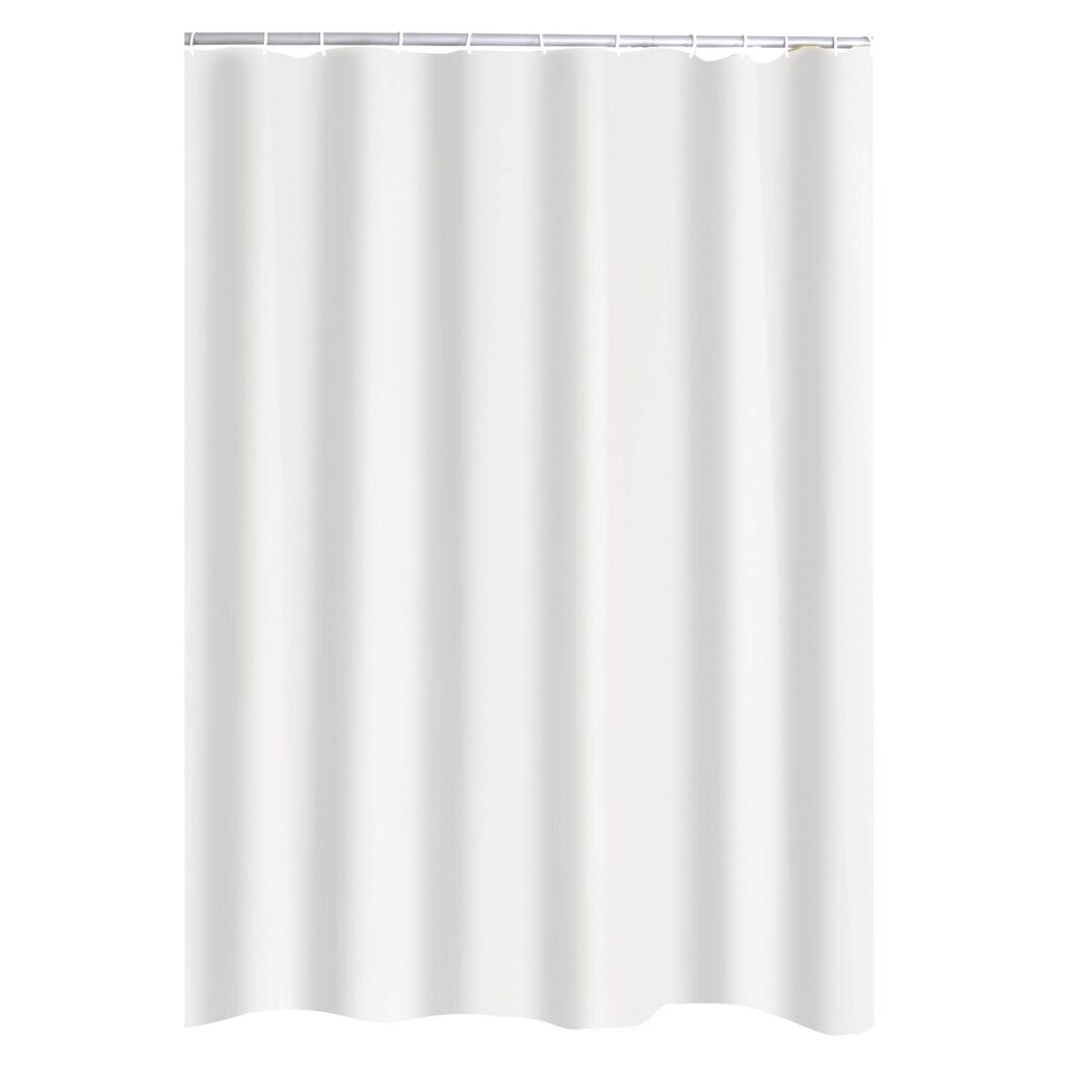 Duschvorhang Textil 'Madison' weiß 240 x 180 cm