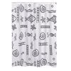 Duschvorhang Textil 'Neptun' grau 120 x 200 cm