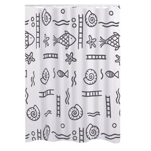Duschvorhang Textil Neptun 240 x 180 cm