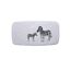 Weiße Wanneneinlage mit Zebra-Motiv