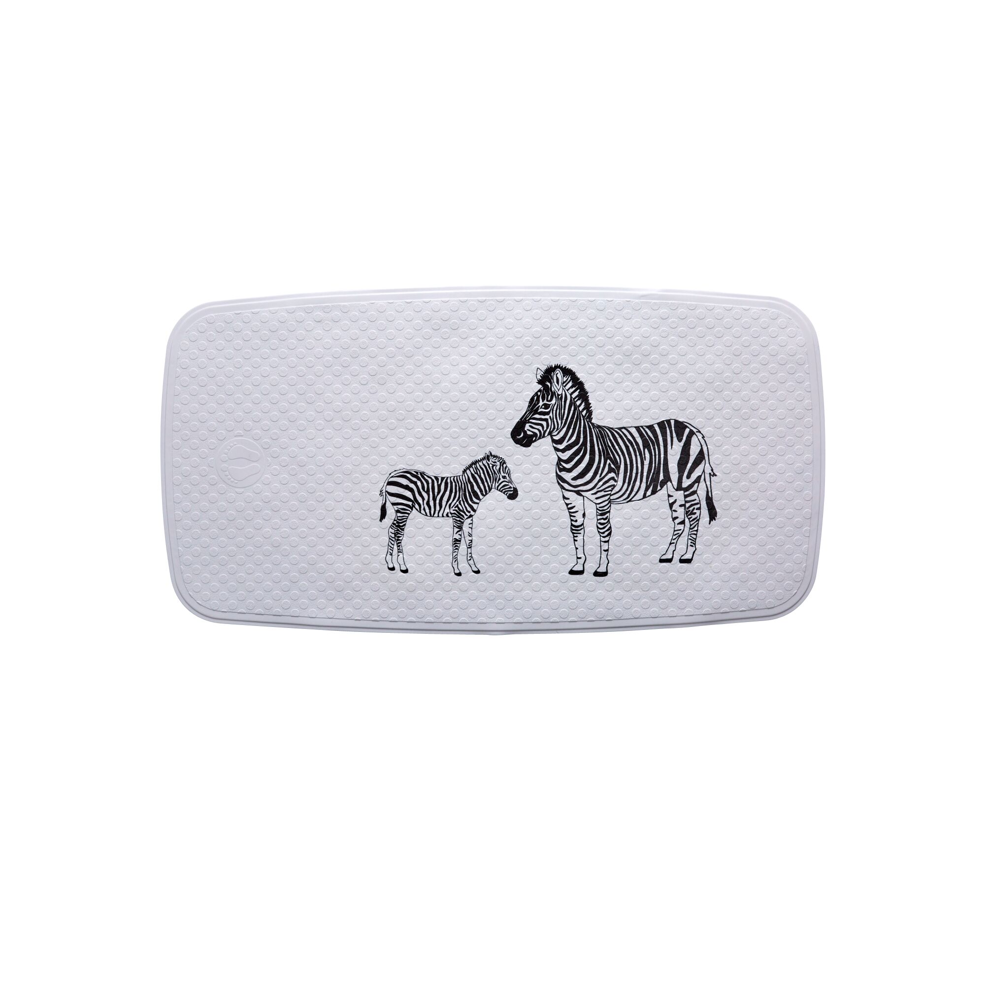 Weiße Wanneneinlage mit Zebra-Motiv