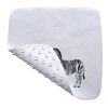 Weiße Badematte mit Zebra-Motiv