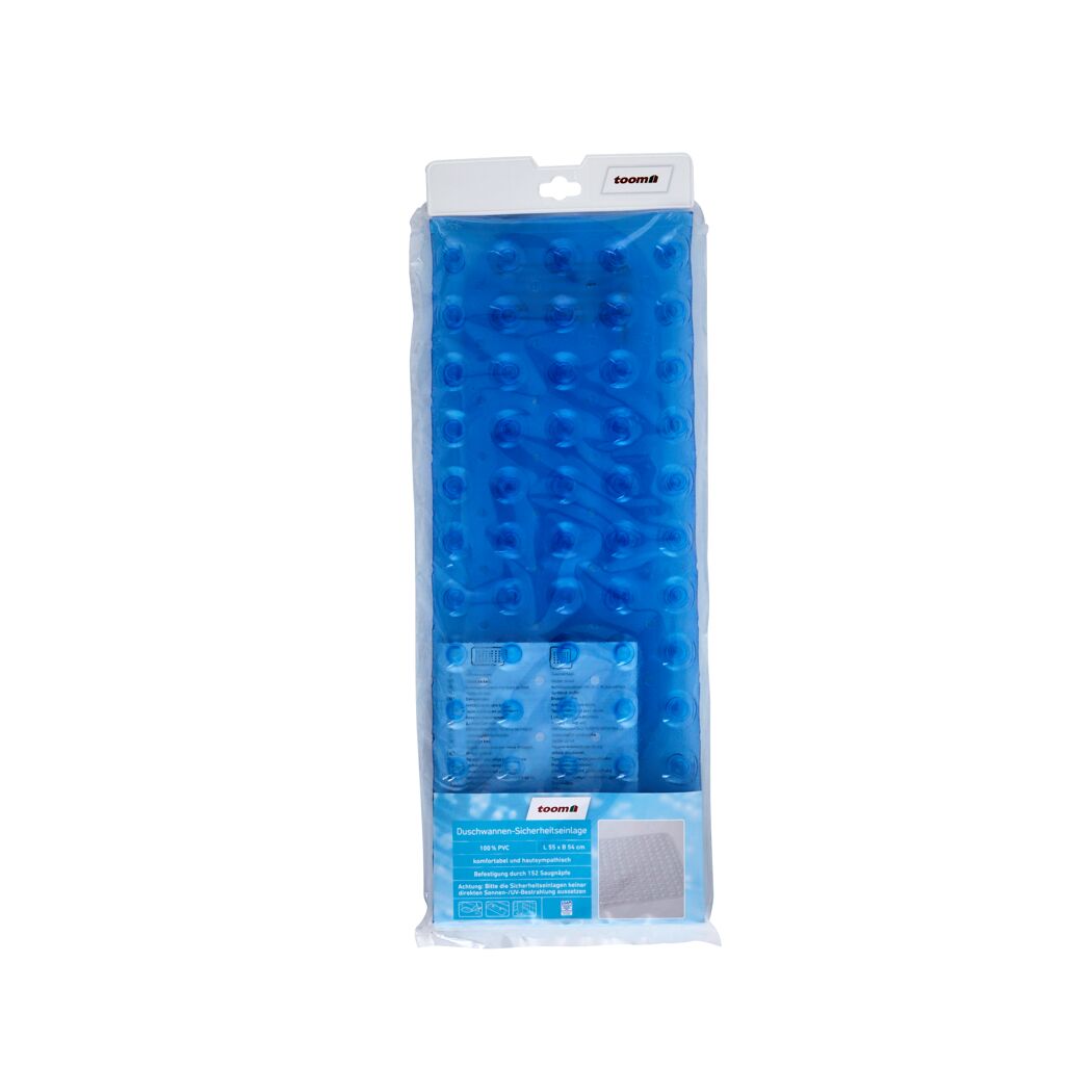 Blaue Wanneneinlage Toom in Verpackung