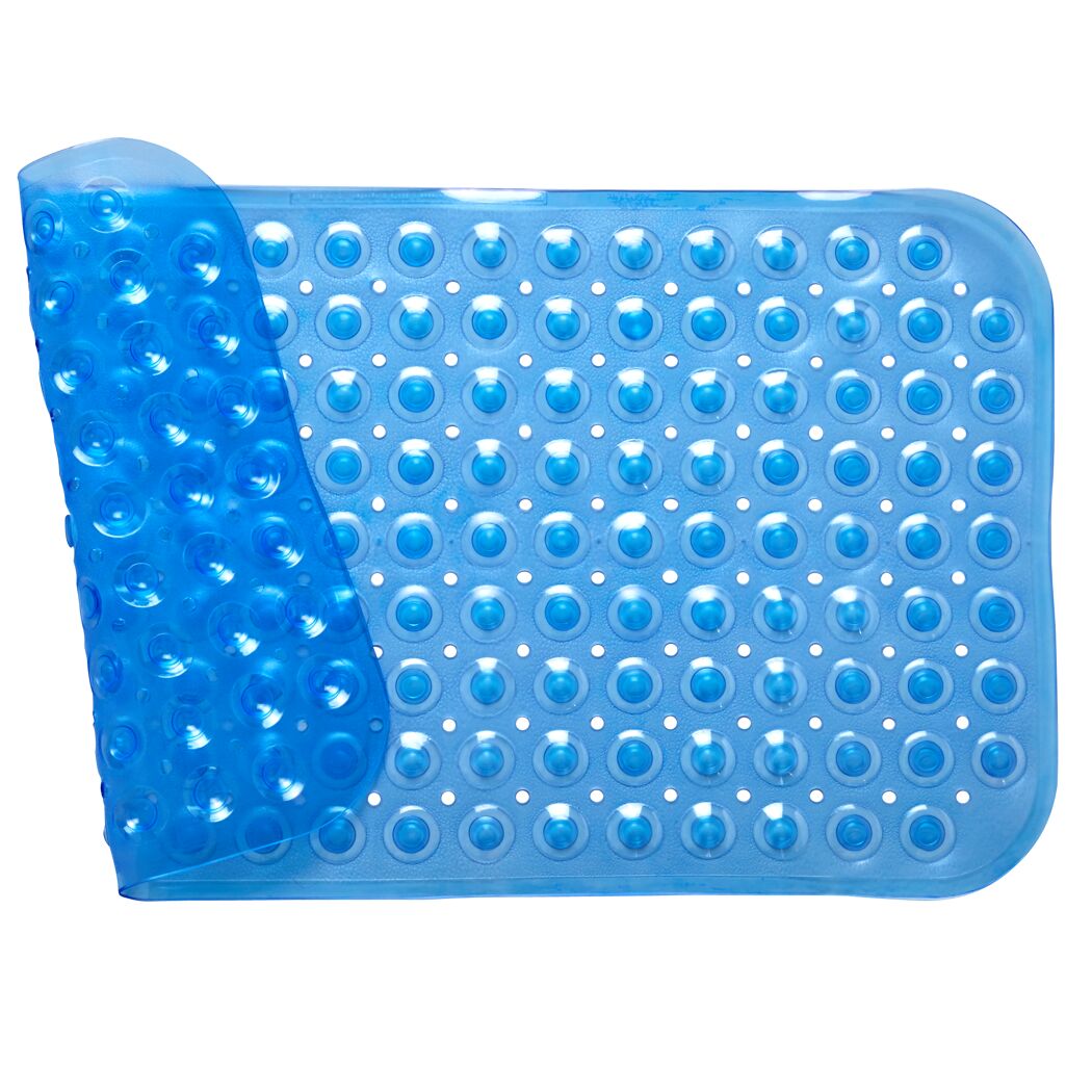 Blaue Badewanneneinlage