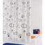 Verkleinertes Bild von Duschvorhang 'Seashell' Folie blau 180 x 200 cm
