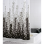 Verkleinertes Bild von Duschvorhang 'Skyline' Textil schwarz 180 x 200 cm